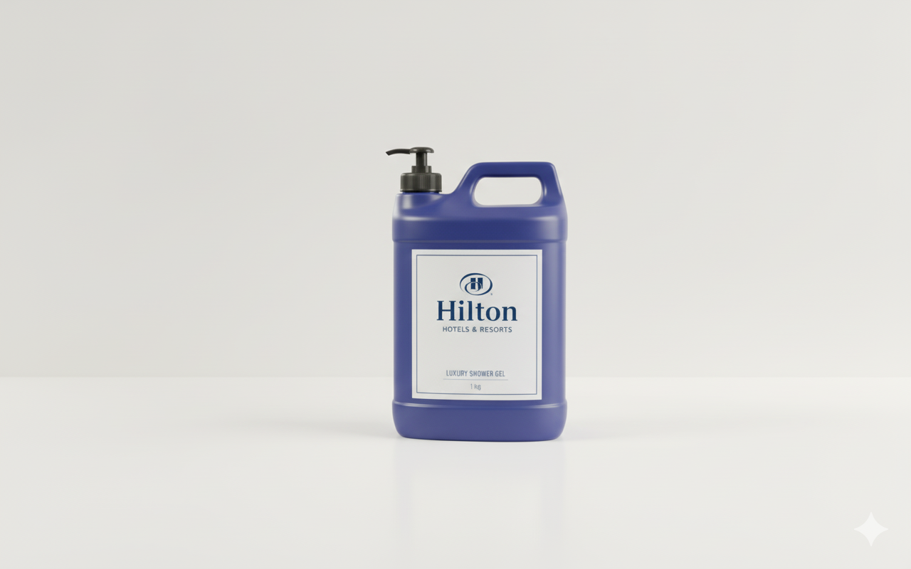hilton-dus-jeli Hilton Otel Buklet 5L Duş Jeli Bidonu